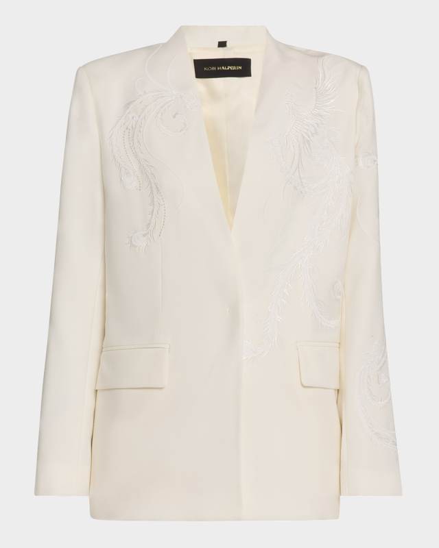 Sydney Embroidered Wool-Blend Jacket
